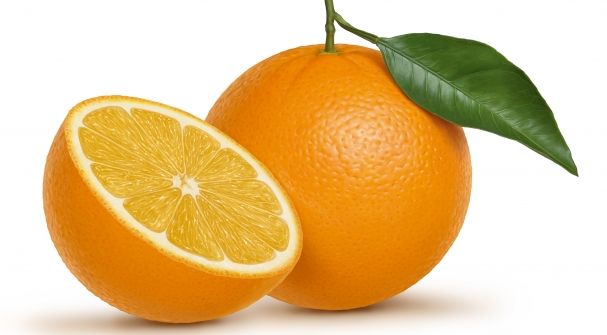 Dos naranjas de unos 100 gramos posee alrededor de 60 a 100 calorías