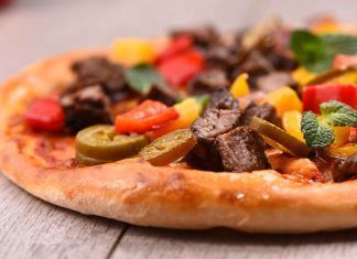 pizza saludable de coliflor