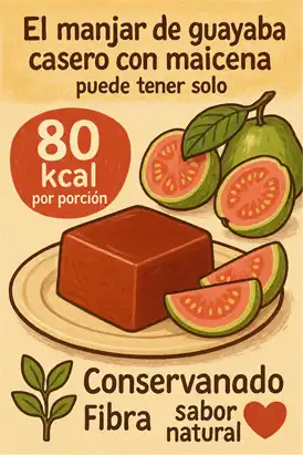 manjar de guayaba con maicena infografía