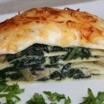 lasaña espinacas setas receta