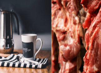 Café y carnes rojas