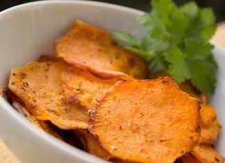 Batatas o boniatos horneados y crocantes, perfectos como snack