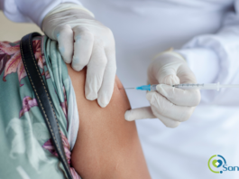 Recibiendo la vacuna contra el COVID-19