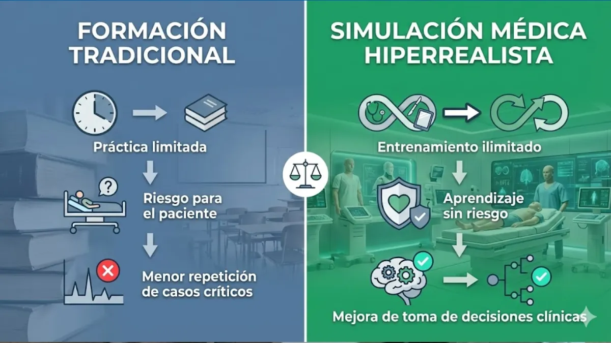 Impacto de los simuladores hiperrealistas en la formación sanitaria