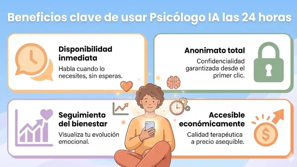 Principales beneficios de un psicólogo virtual disponible