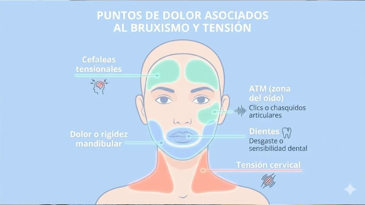 Síntomas más comunes del bruxismo