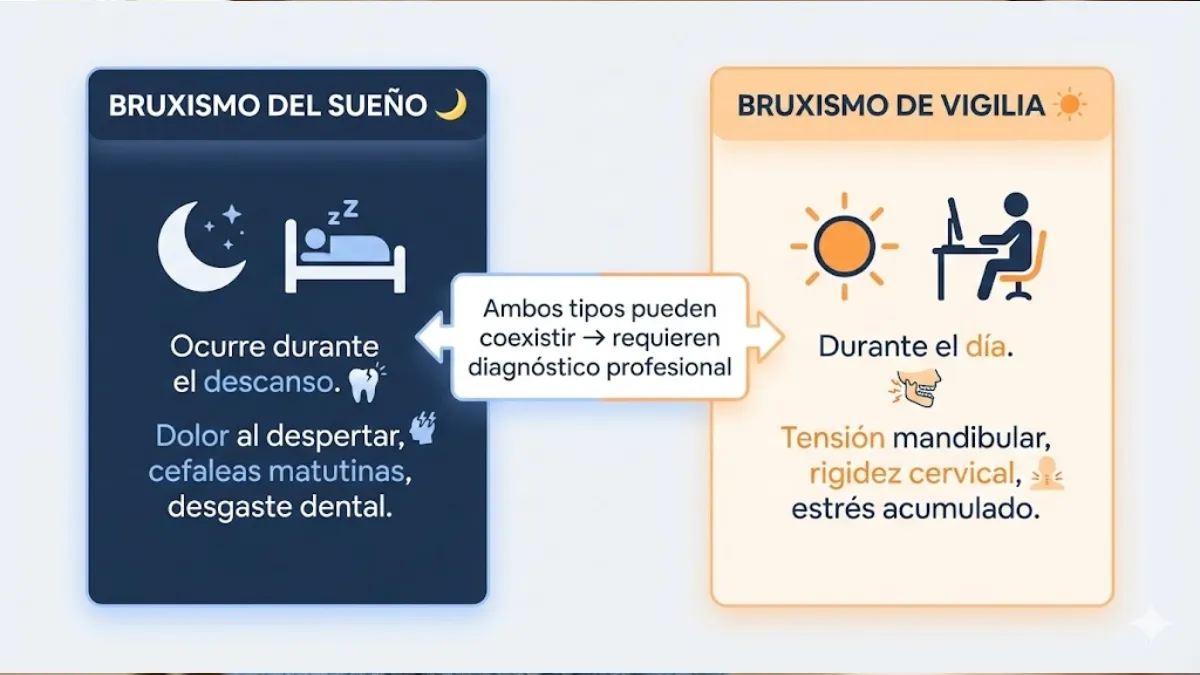 Tipos de bruxismo y sus características principales