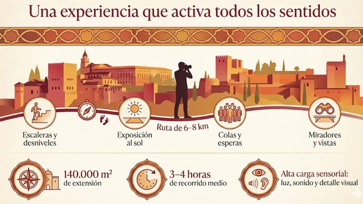 infografía una experiencia que activa todos los sentidos