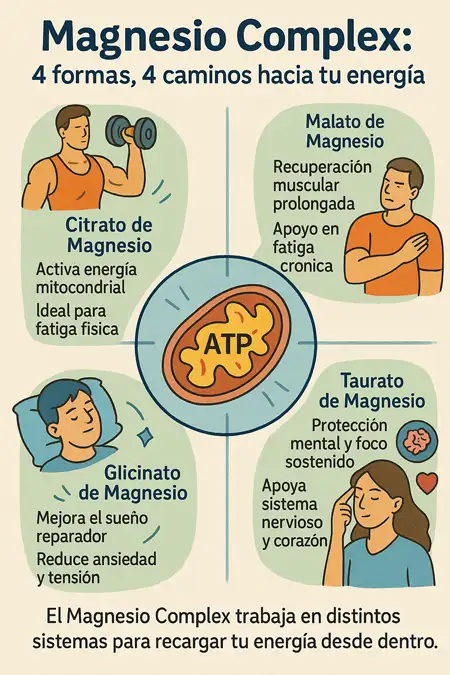 magnesio complex infografía