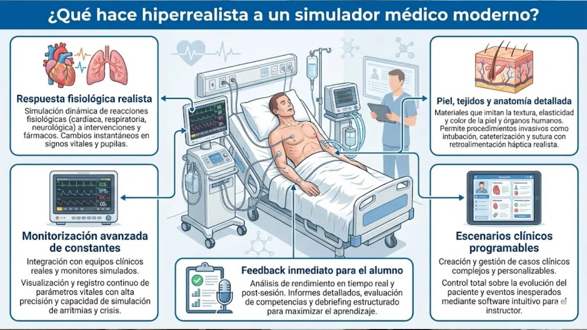 qué hace hiperrrealista a un simulador médico moderno