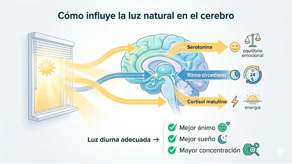 “Cómo influye la luz natural en el cerebro”