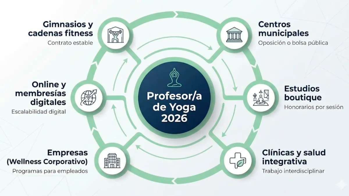 INFOGRAFÍA 1 – Ecosistema laboral del yoga