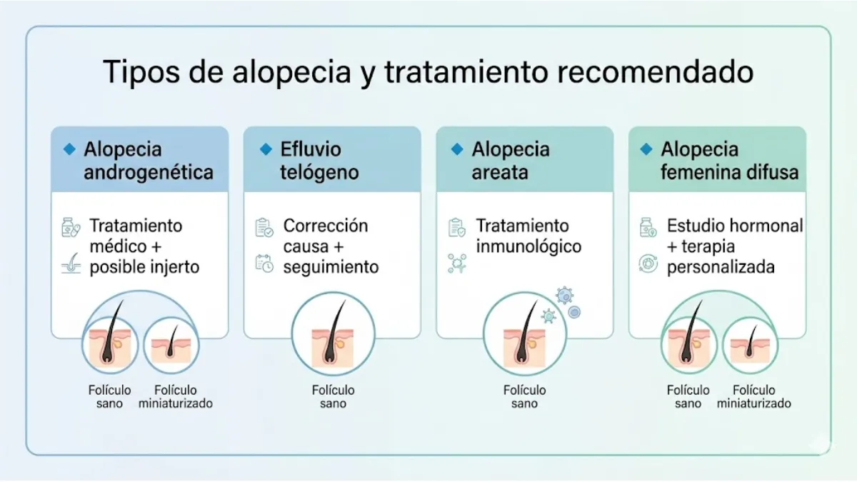 INFOGRAFÍA 1 – “Tipos de alopecia y tratamiento