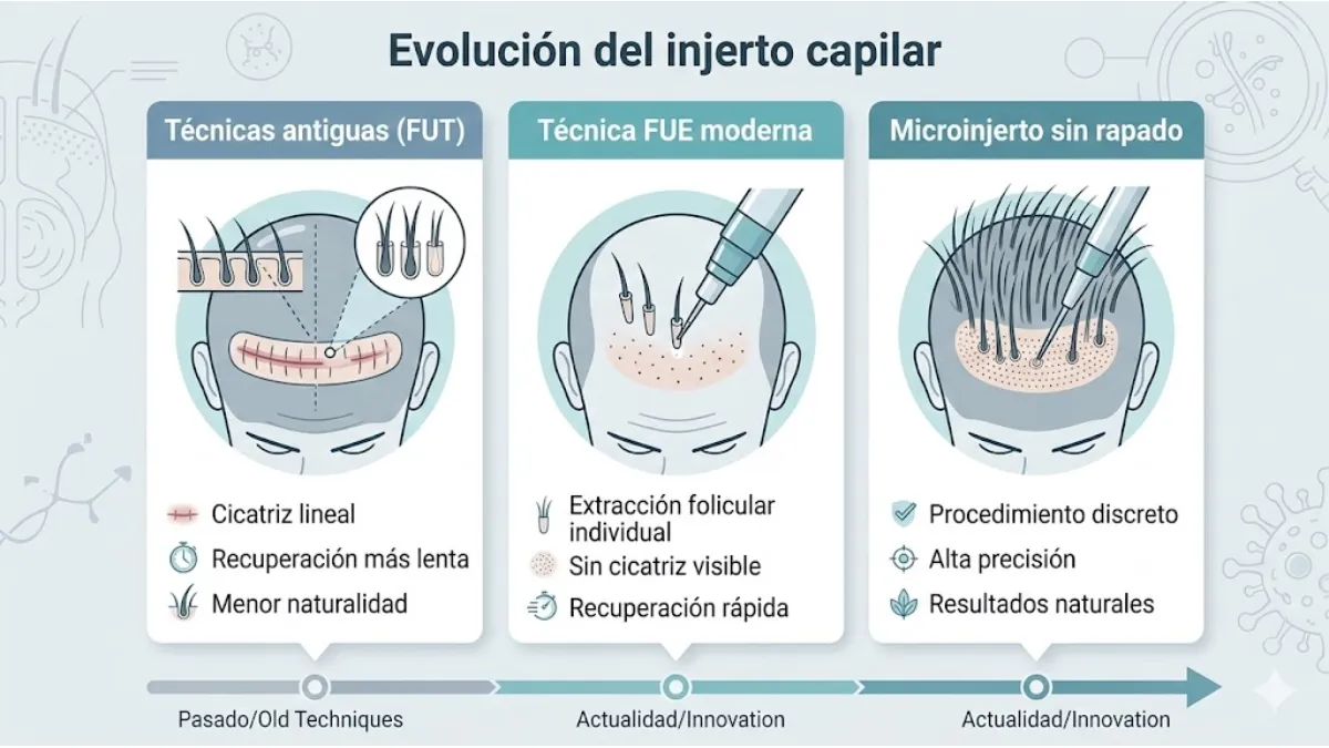INFOGRAFÍA 2 – “Evolución del injerto capilar”