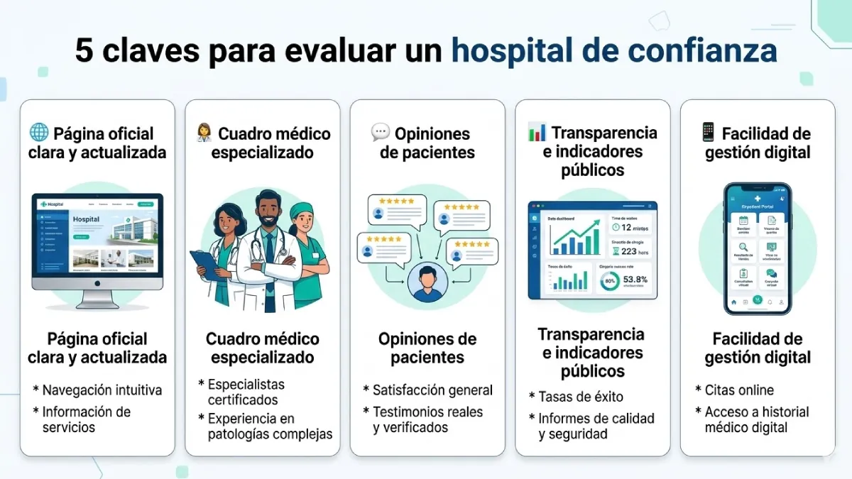claves para evaluar un hospital de confianza