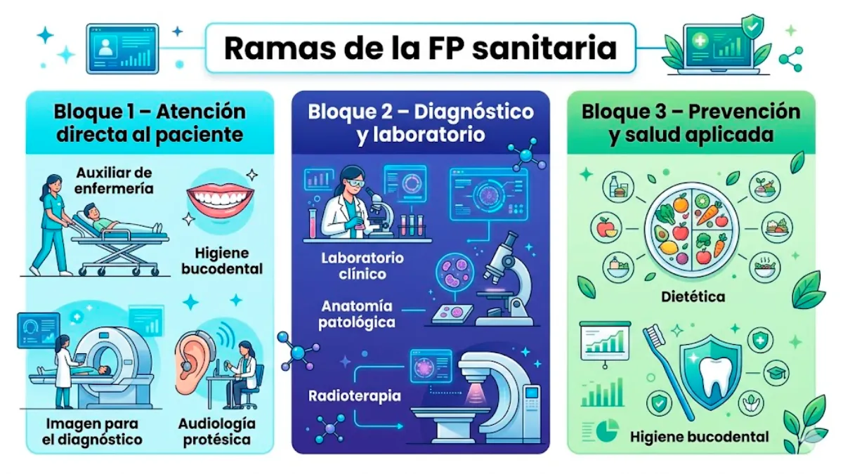 Ramas de la FP sanitaria