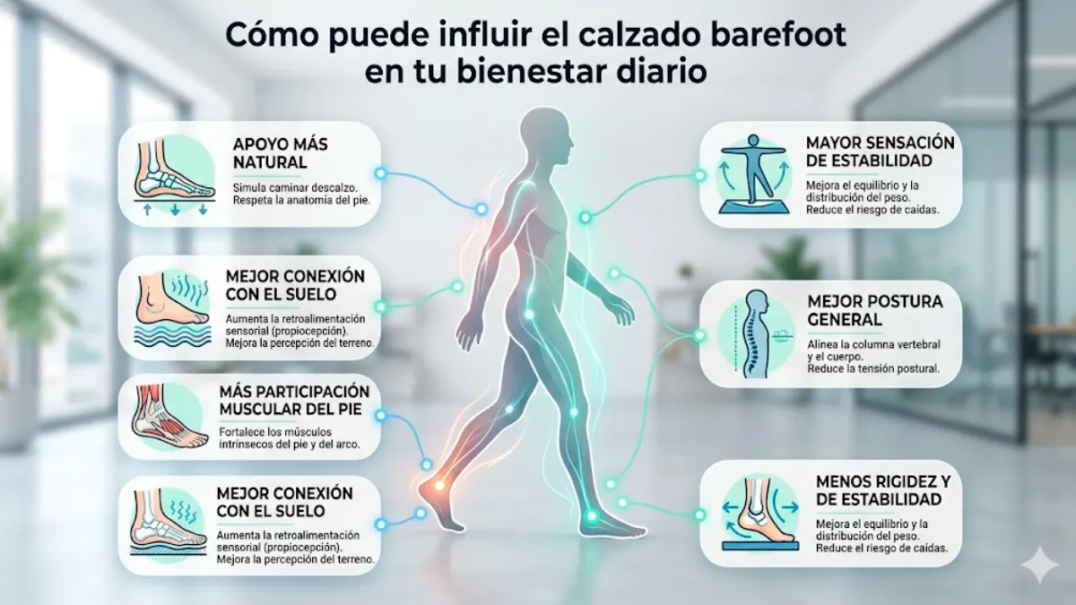 beneficios del calzado barefoot