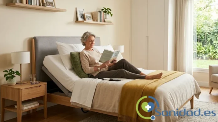 cama articulada en casa para descansar mejor