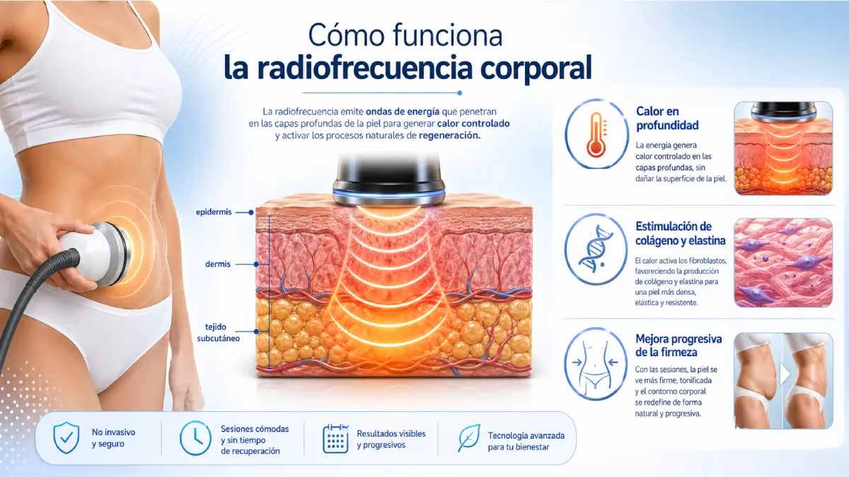 cómo funciona la radiofrecuencia corporal y cuál es su efecto.