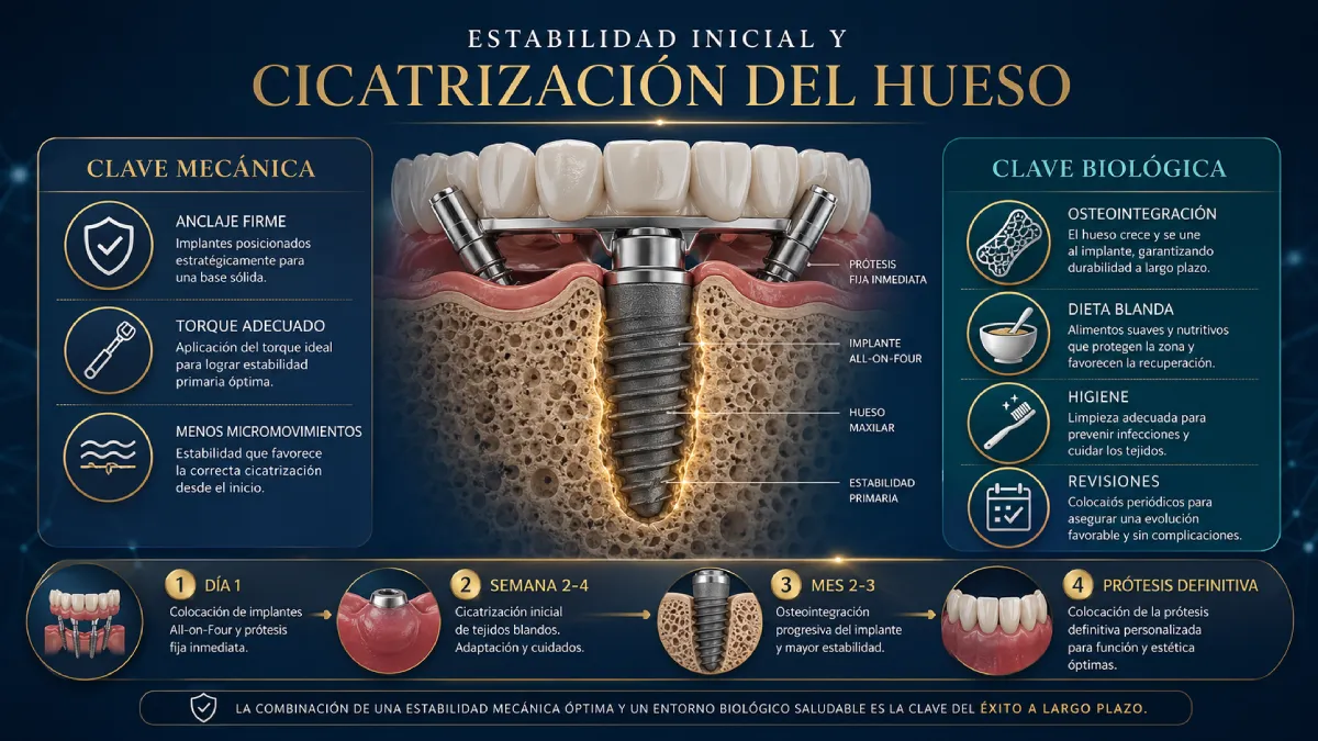 implantes dentales estabilización del hueso