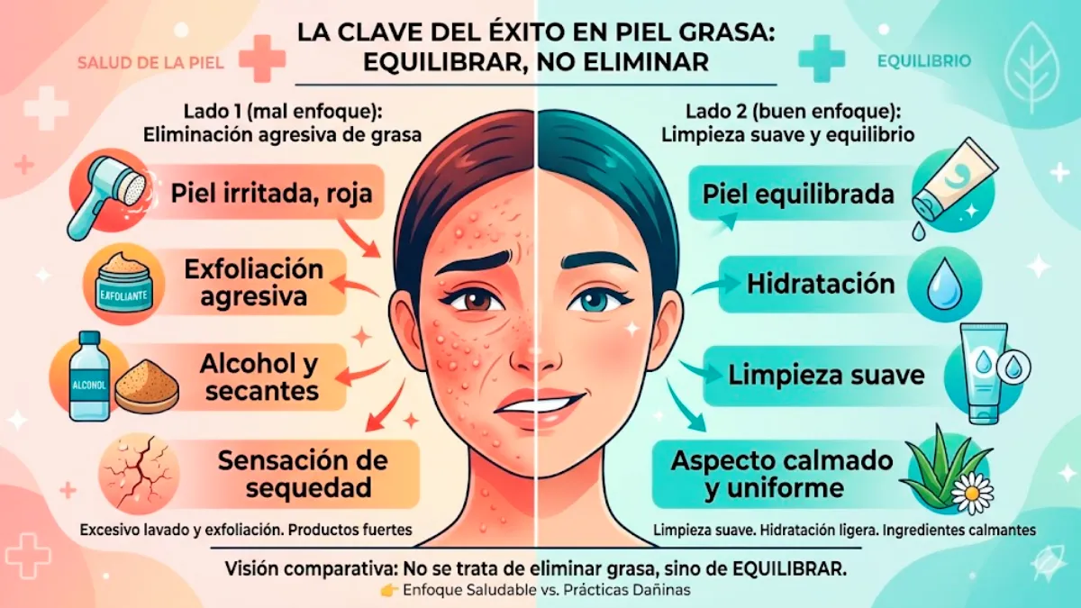 piel grasa habitos buenos