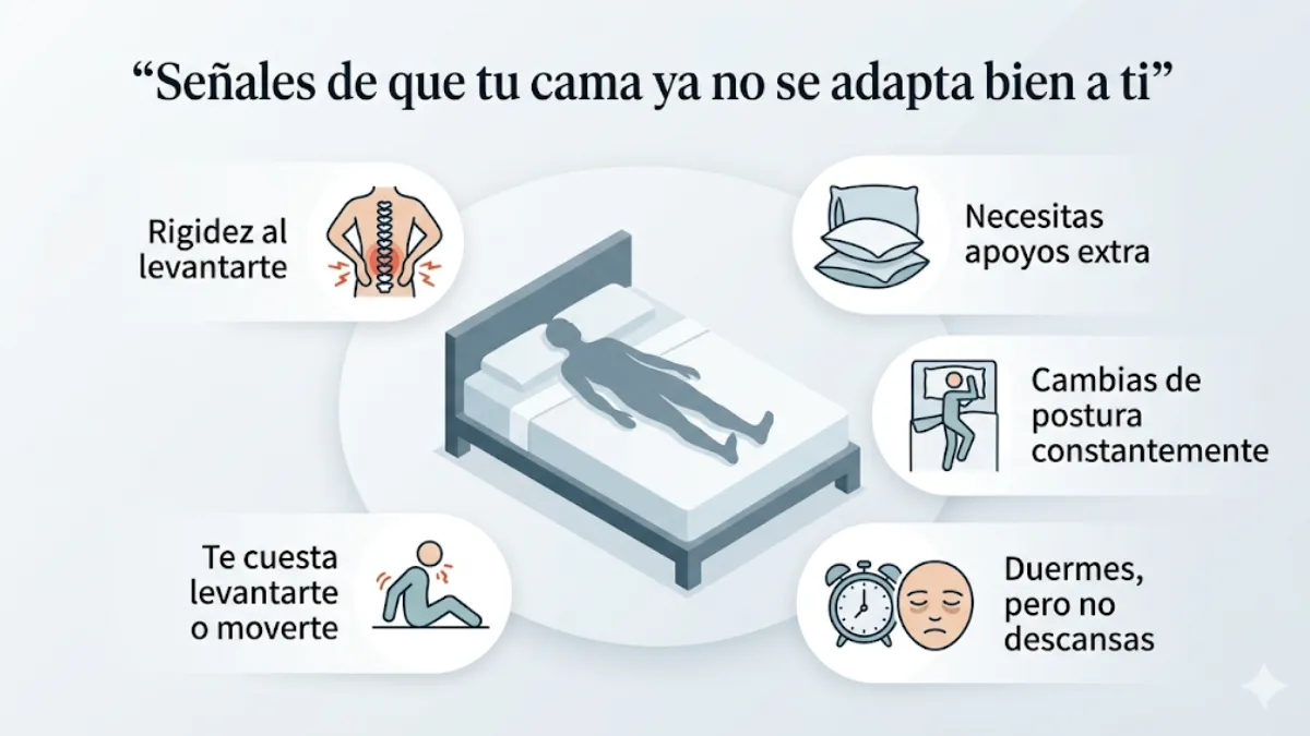 señales de que tu cama ya no se adapta bien a ti