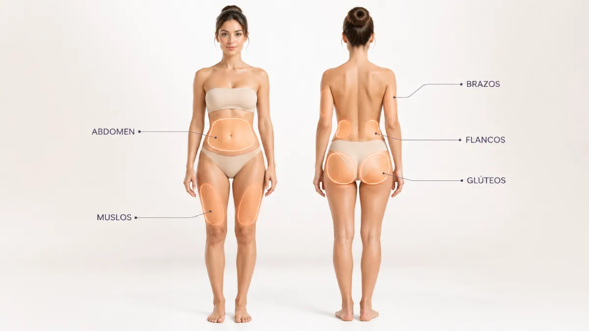 zonas del cuerpo en que suele aplicarse la radiofrecuencia