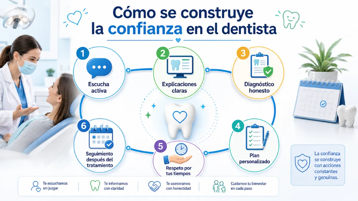 cómo se construye la confianza infografía