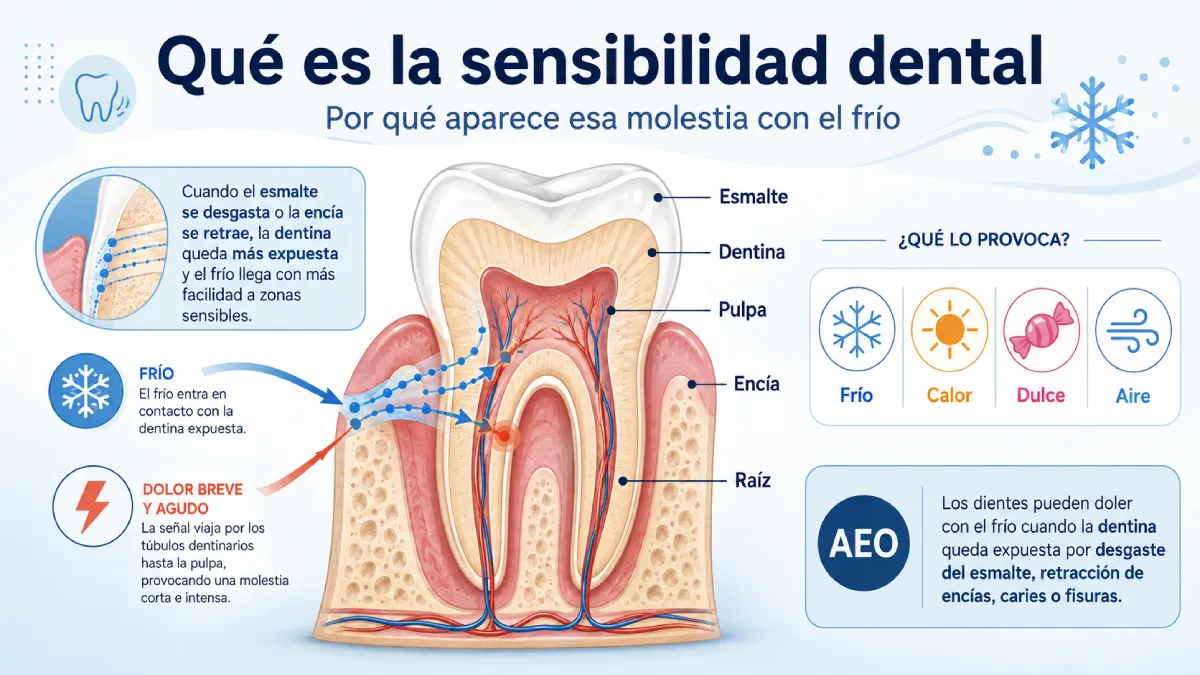 qué es la sensibilidad dentral infografía