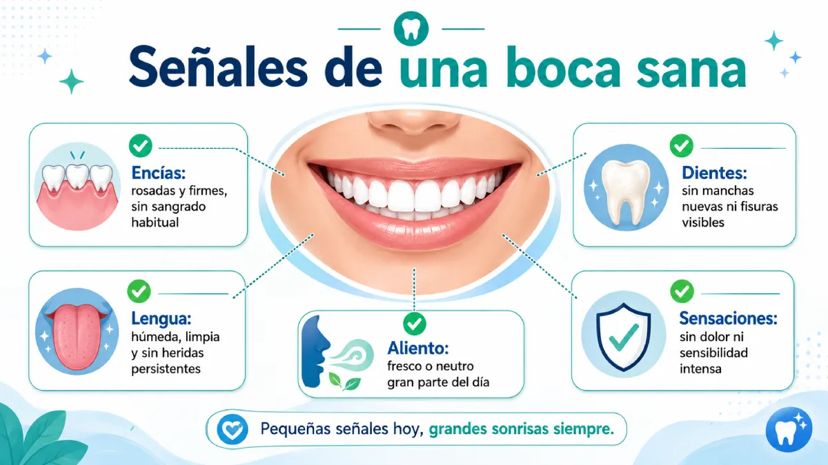 señales de una boca sana