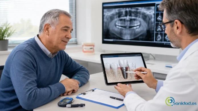 qué revisar antes de poner implantes dentales en pacientes con diabetes