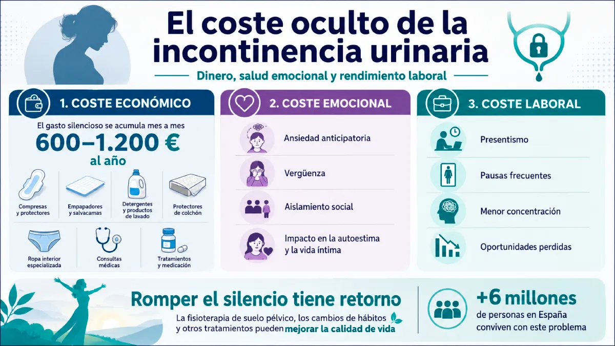 Cuánto cuesta realmente vivir con incontinencia urinaria