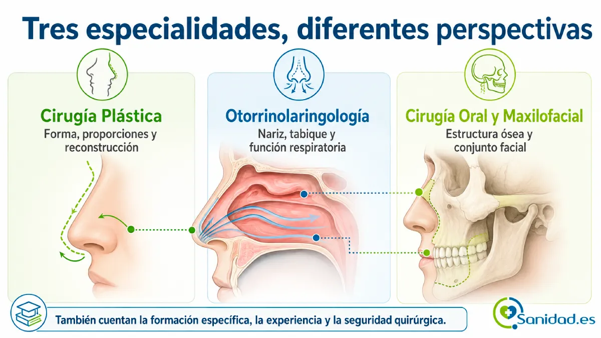 qué especialidad puede realizar una rinoplastia