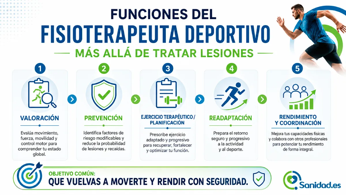 funciones de un fisioterapeuta deportivo
