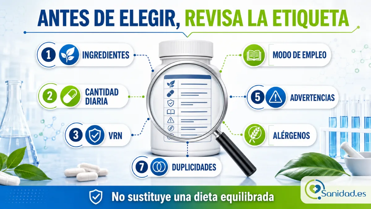 utilizar un complemento alimenticio