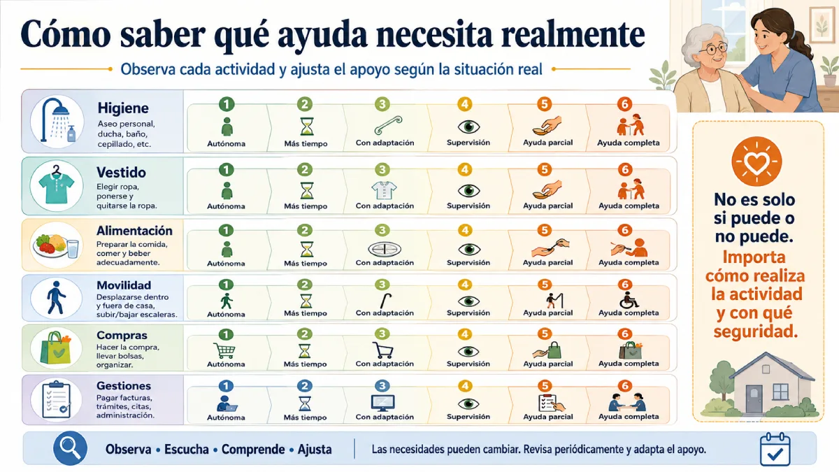 cómo saber qué ayuda necesita realmente infografía