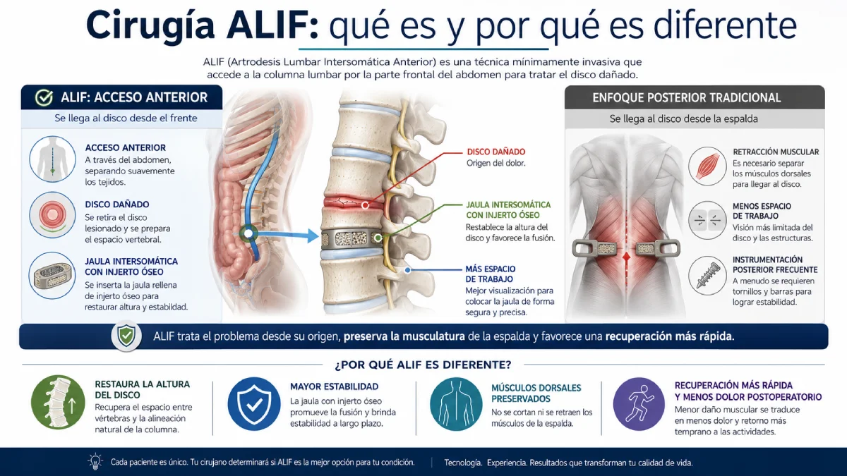 cirugía alif qué es y po qué es diferente infografía