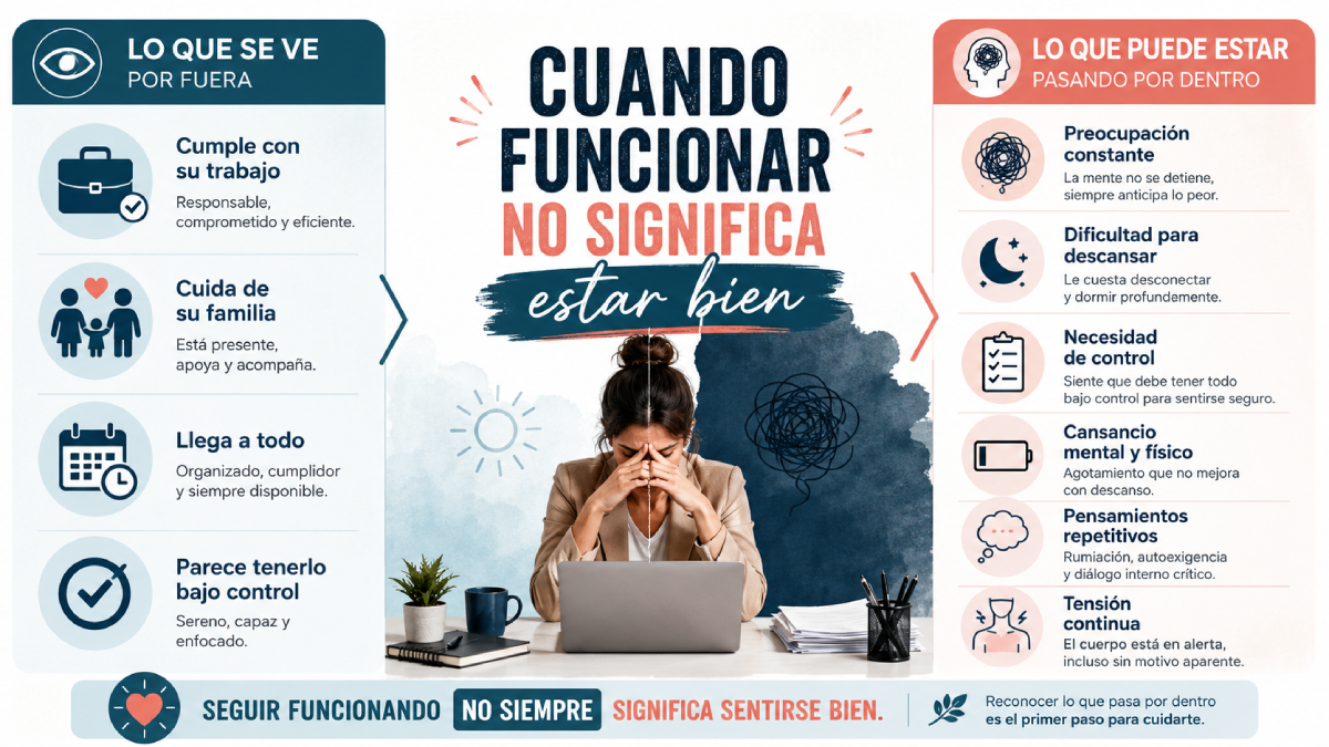 cuando funcionar no significa estar bien infografía
