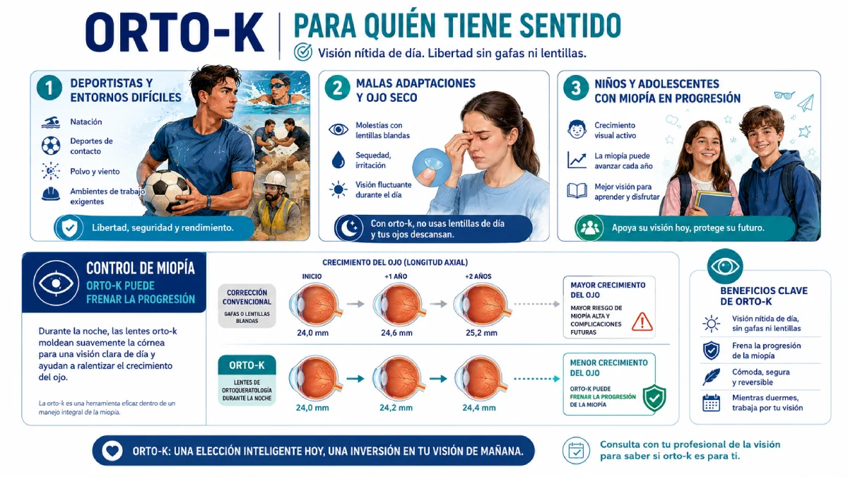 orto-k para quién tiene sentido infografía