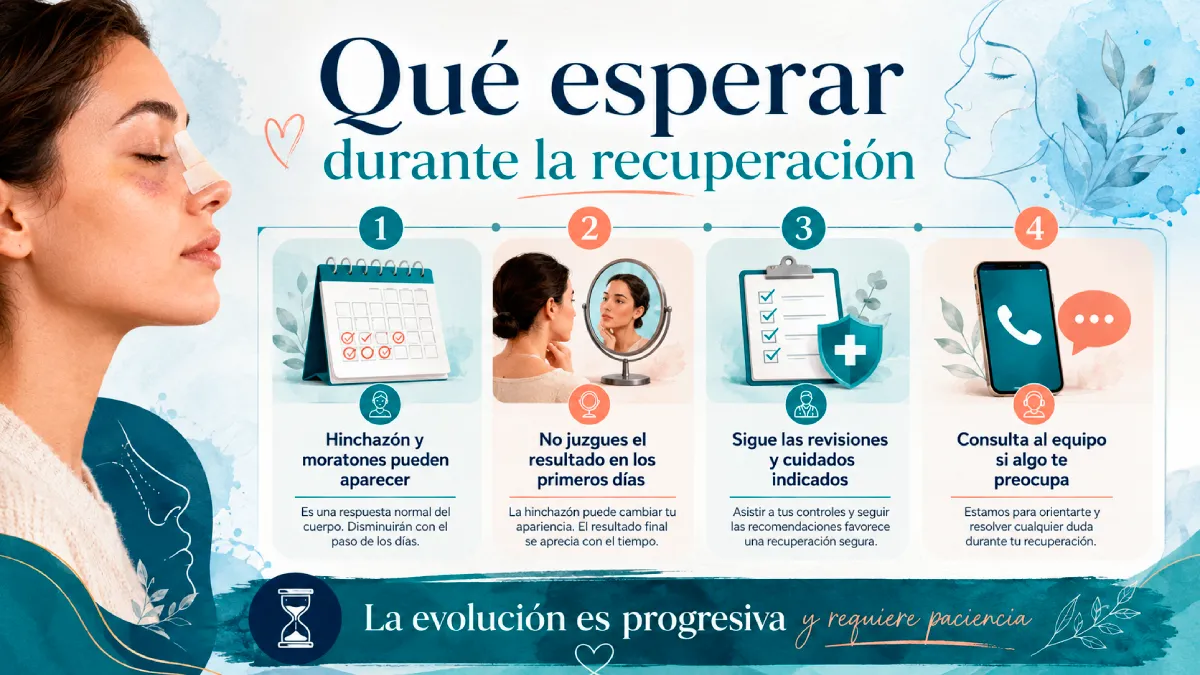 qué esperar durante la recuperación infografía