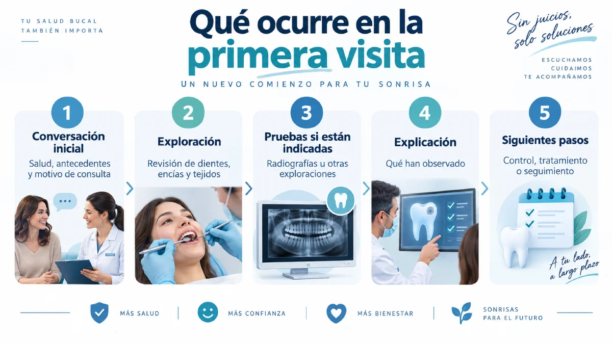 qué ocurre en la primera visita infografía